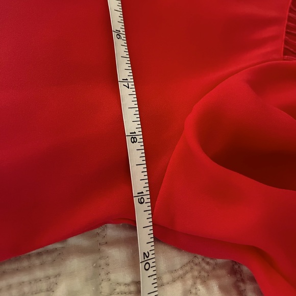 Bar III coral cutout detail blouse - Picture 5 of 7